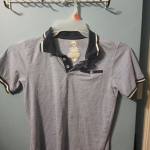 Blue kids polo